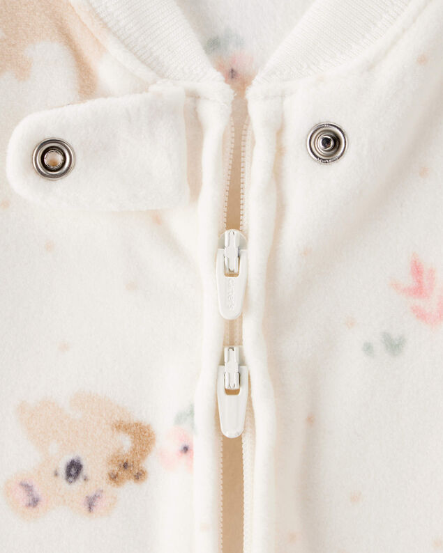 Product image 2 of Baby Koala Print Loose Fit Long-Sleeve Wearable Blanket - White