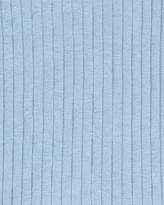 Product image 2 of Toddler Solid Ribbed Cotton Blend 2-Piece Pajamas - Blue