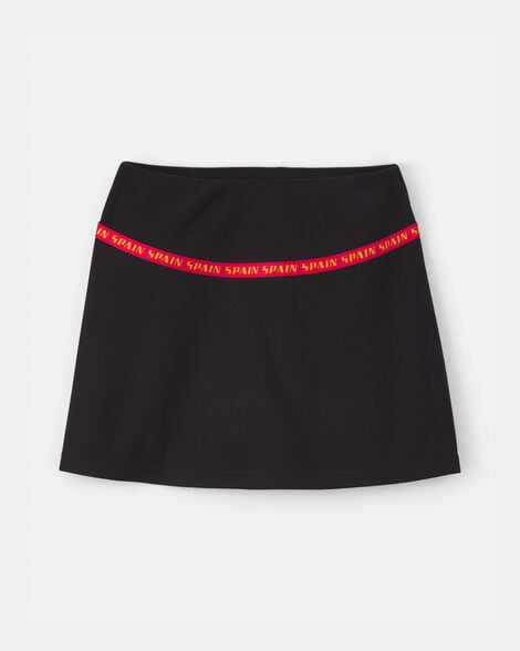 girls umbro spain active skort - black