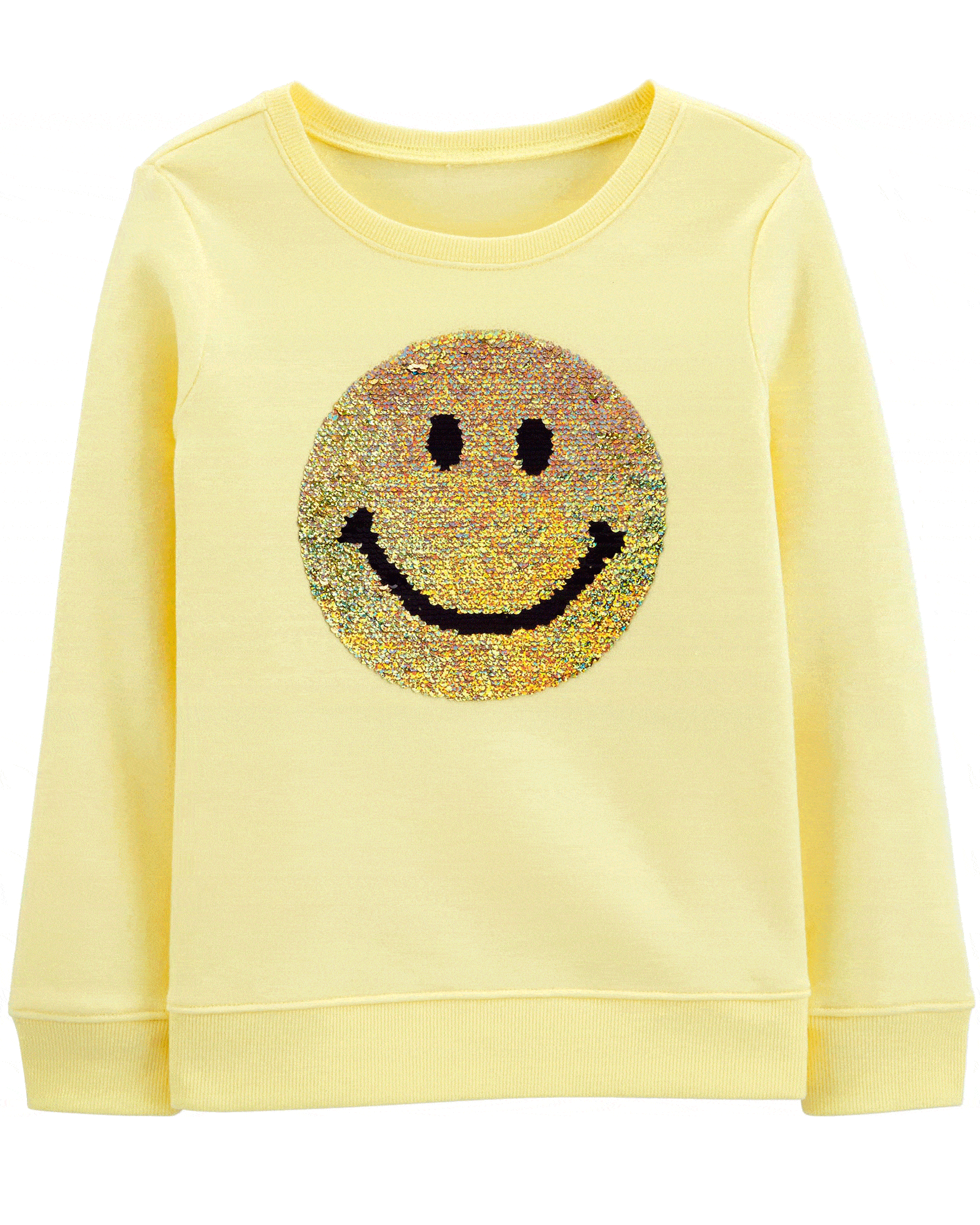 Smiley Face Flip Sequin Pullover | Smiley Face Flip Sequin Pullover |