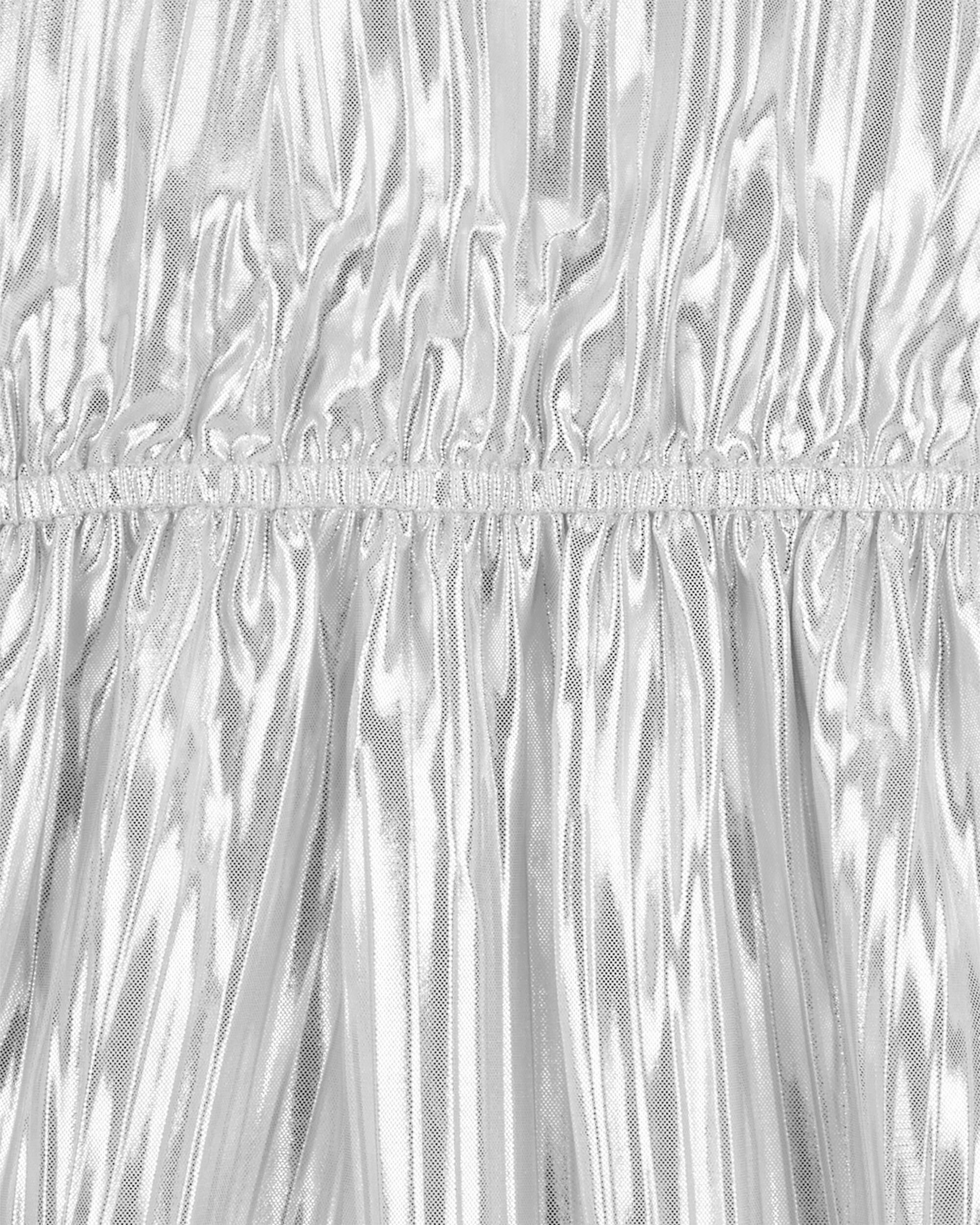 Kid Metallic Pleated Flutter Party Dress - OshKosh | Carter's