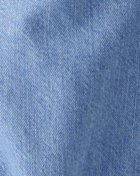  Product image 3 of Baby  Vintage Inspired Chambray V-Neck Overalls  - Nostalgia Wash