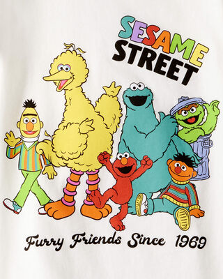 Product image 2 of Toddler Sesame Street Short-Sleeve Graphic Tee - Ivory