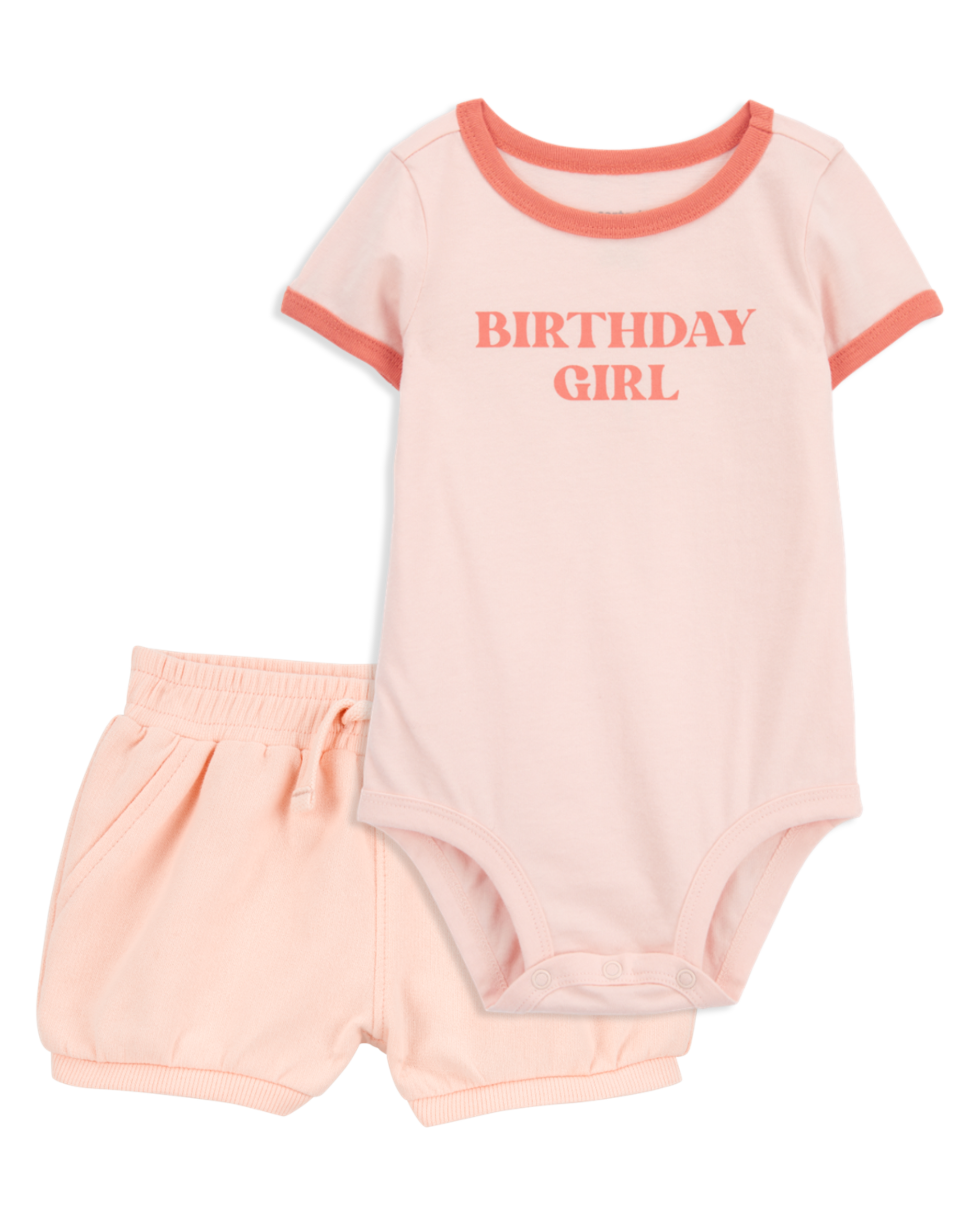 Baby 2-Piece Birthday Girl Bodysuit & Short Set