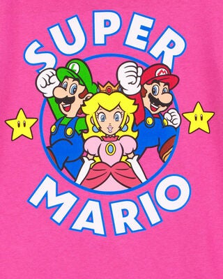 Product image 2 of Kid Super Mario™ Short-Sleeve Graphic Tee - Pink