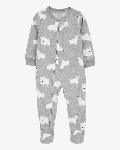 Product image 1 of Toddler 1-Piece Polar Bear Fleece Footie Pajamas