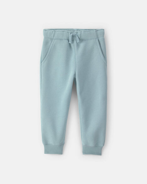 toddler boy fleece joggers - blue