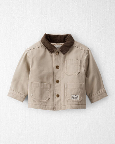 Baby Organic Cotton Twill Barn Jacket