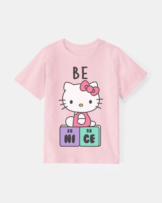 Product image 1 of Toddler Hello Kitty "Be Nice" Short-Sleeve Graphic Tee - Pink