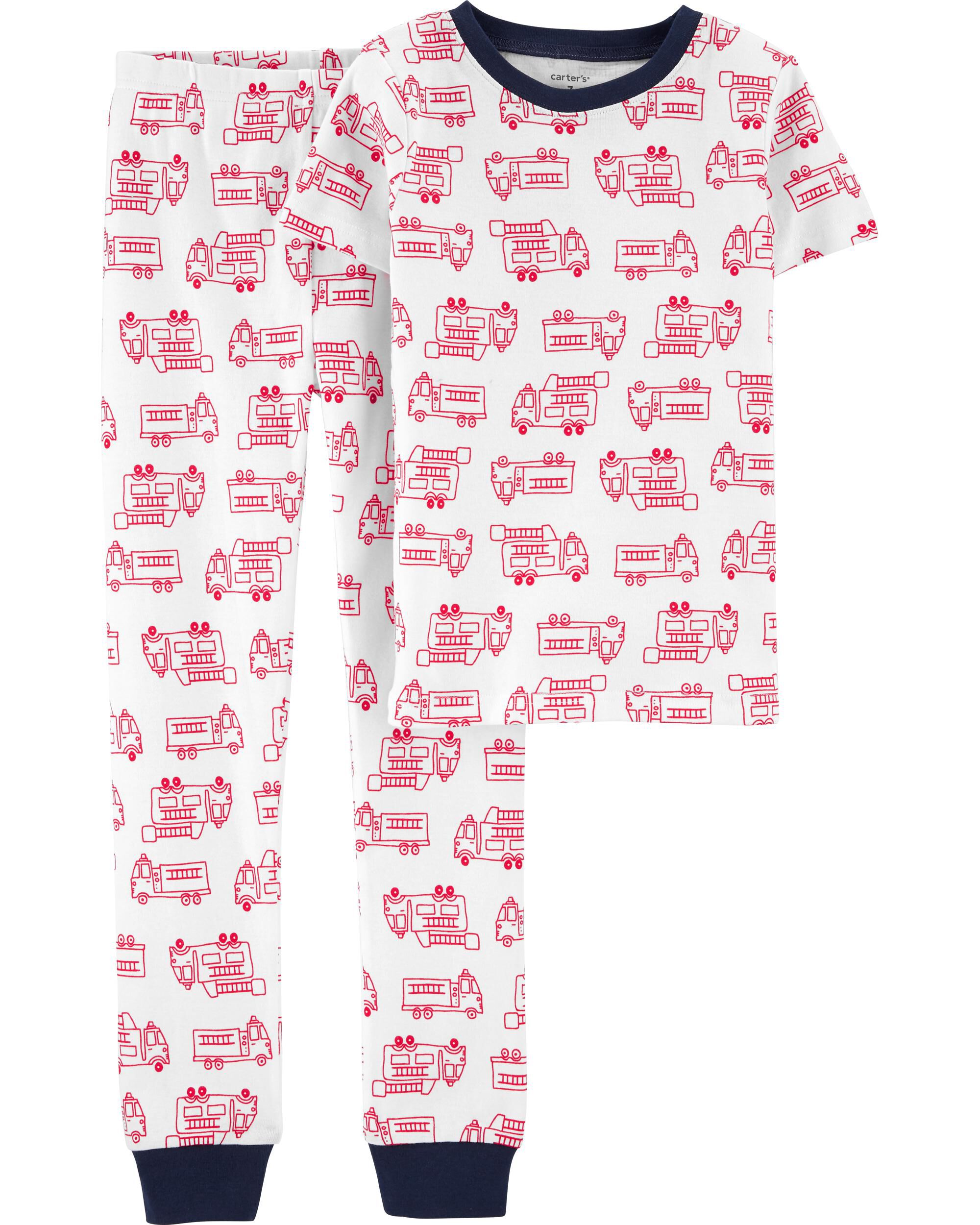 Carters fire truck pajamas clearance