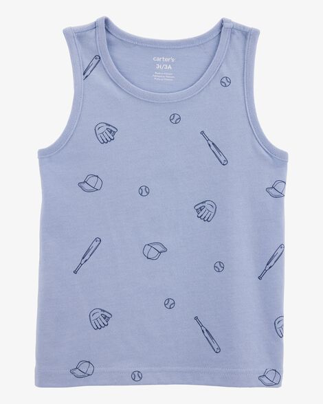  Product image 1 of Baby Baseball Graphic Tank - Blue