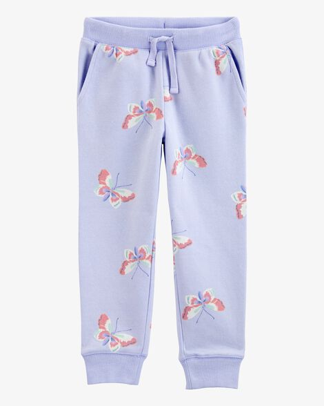 Product image 1 of Baby Butterfly Print Fleece Joggers