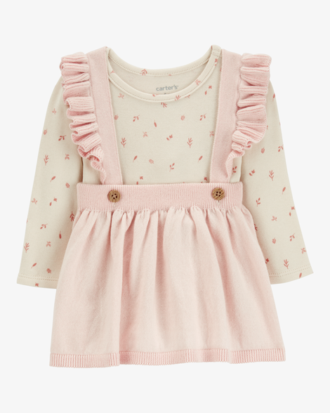 baby 2-piece long-sleeve bodysuit & sweater knit jumper set
