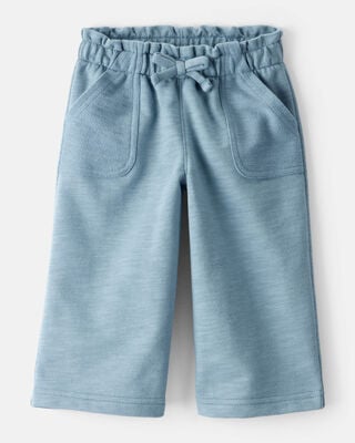 Baby Girl Cotton Cargo Joggers - Pink