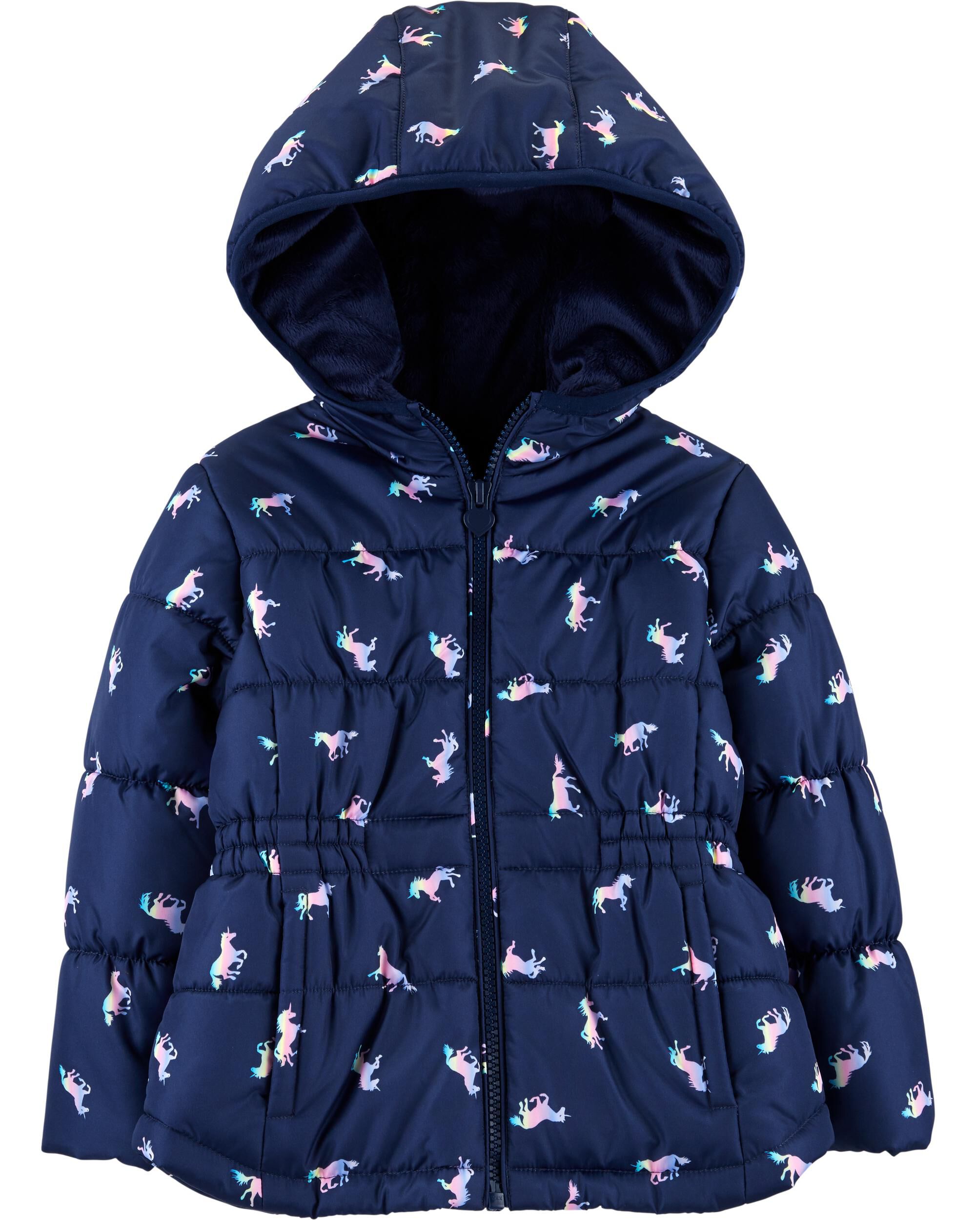 unicorn puffer jacket