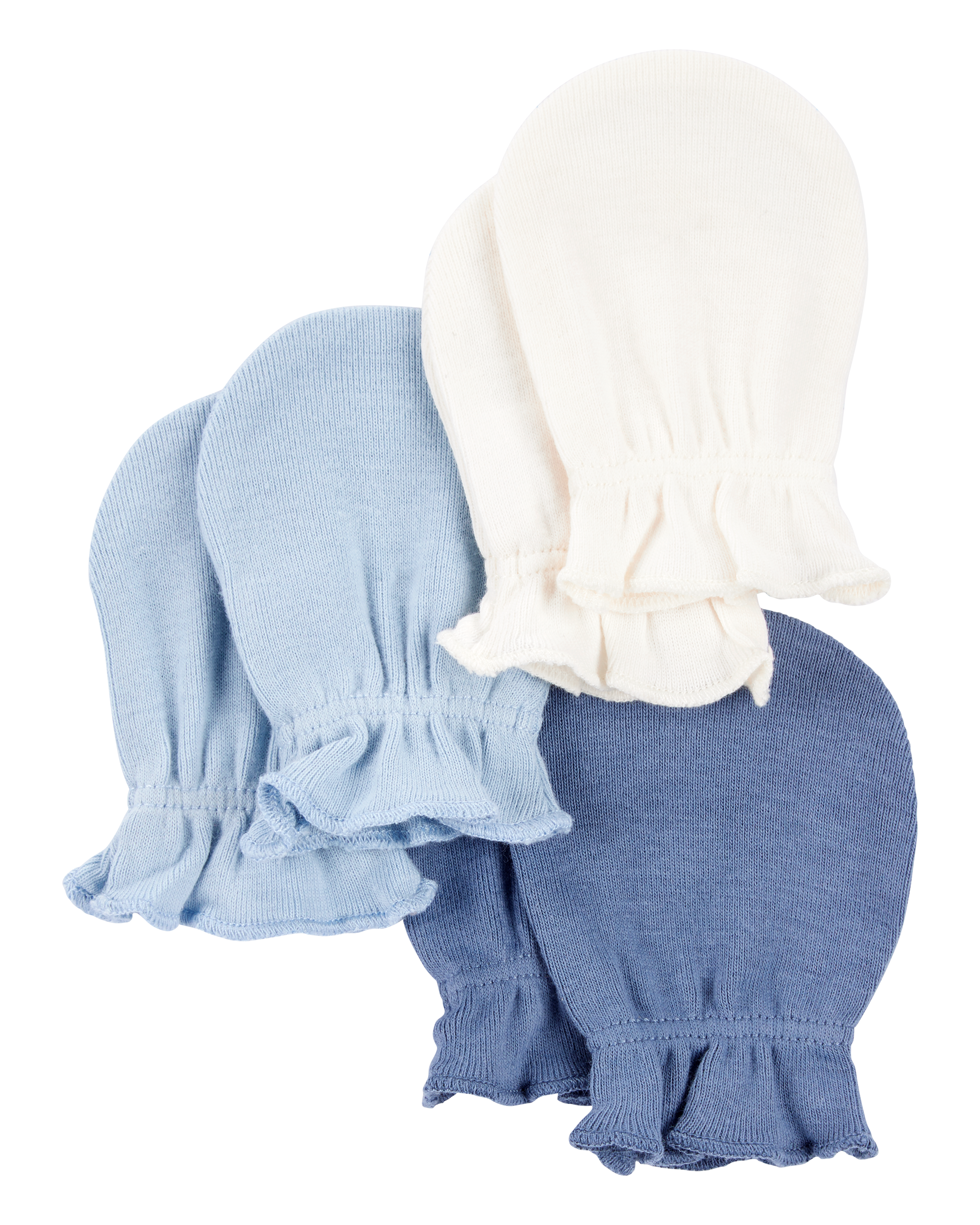 Baby 3-Pack Mitts - Blue