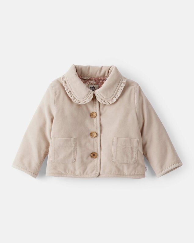 Product image 1 of Baby Girl Corduroy Fashion Jacket - Brown