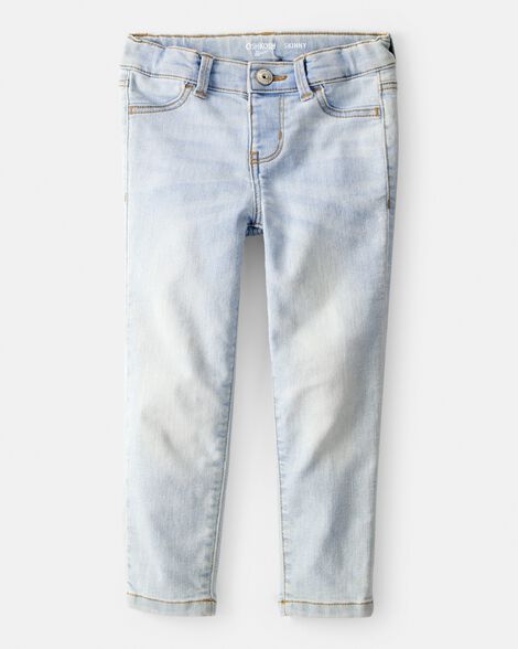 Toddler Blue Ice Wash Skinny-Leg Jeans