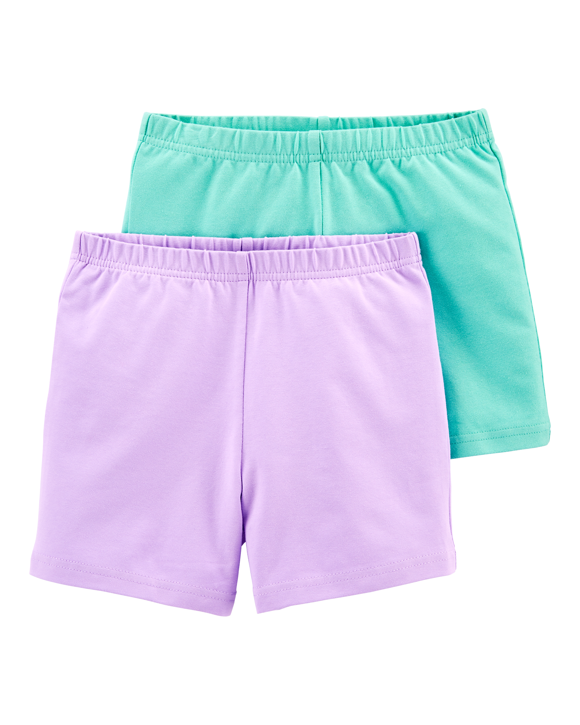 Kid 2-Pack Mint/Purple Bike Shorts