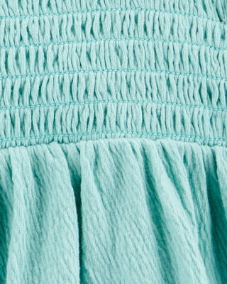 Product image 2 of Kid 2-Piece Smocked Tank & Short Set - Blue