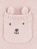 Pink - Baby Solid Cotton Romper - Pink, Selected