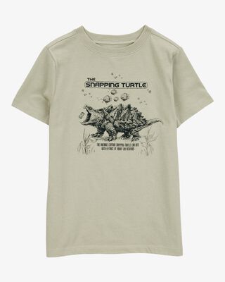 Product image 1 of Kid Turtle Short-Sleeve Graphic Tee - Grey