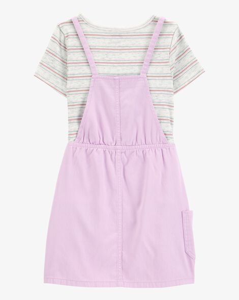  Product image 2 of Kid 2-Piece Tee and Skirtall Set-Purple