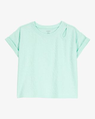 Product image 1 of Kid Solid Short-Sleeve Tee - Turquoise