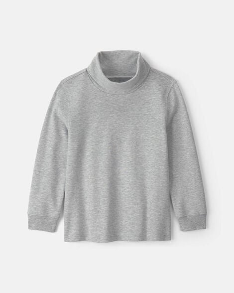 boys long-sleeve turtleneck - grey