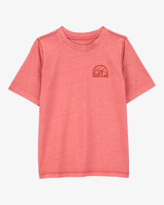 Product image 1 of Kid Solid Short-Sleeve Tee - Red