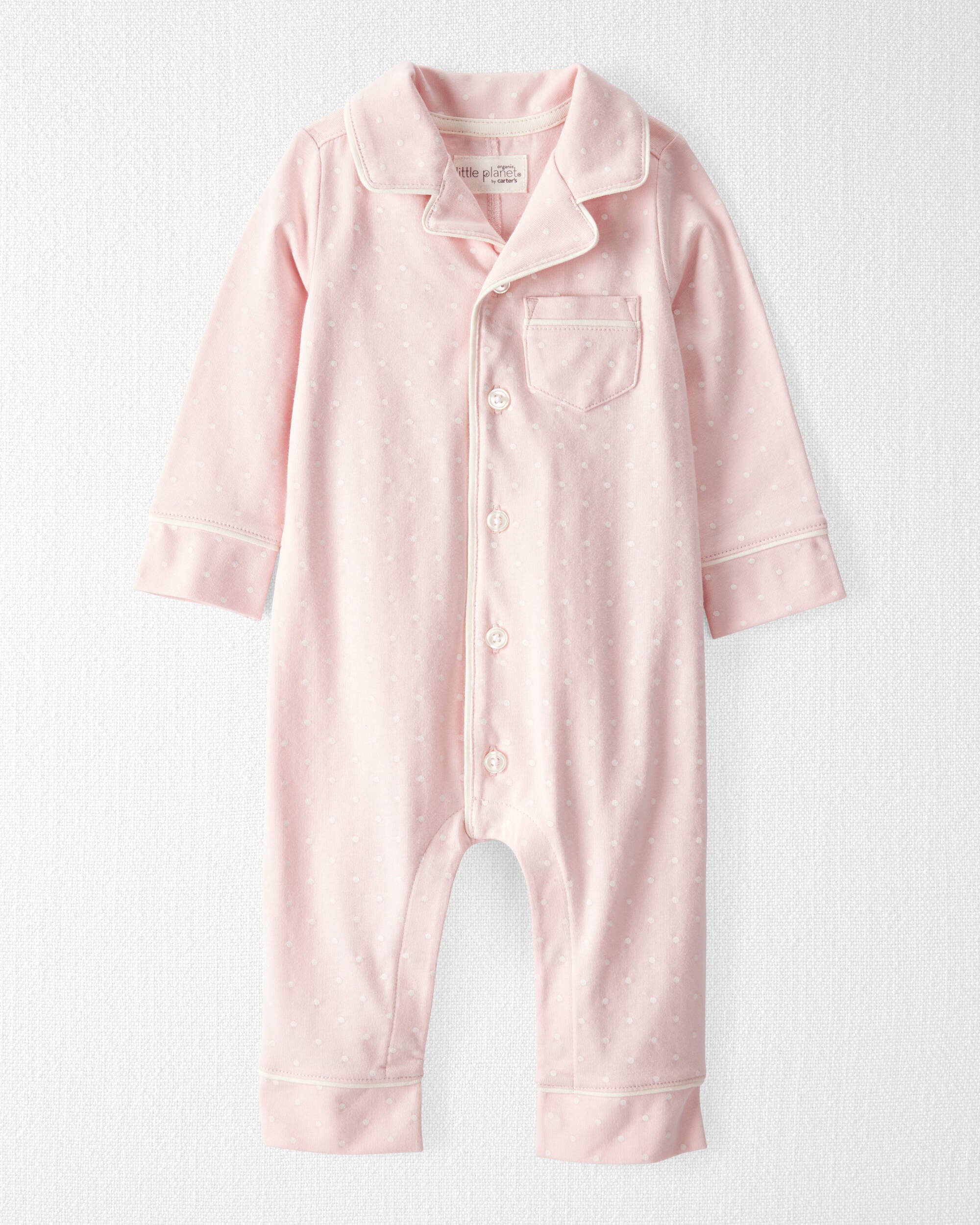 Baby Organic Cotton Coat Style One Piece - Little Planet | Carter's