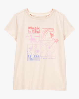 Product image 1 of Kid Magic Is Real Short-Sleeve Graphic Tee - Ivory