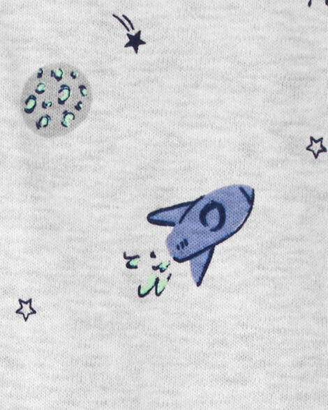 Product image 2 of Baby Planet 2-Way Zip Cotton Blend Sleep & Play Pajamas