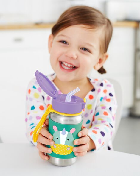  Product image 5 of Zoo Stainless Steel Little Kid Straw Bottle