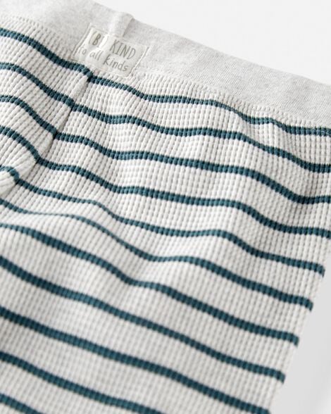 Product image 2 of Toddler Waffle Knit Set Made with Organic Cotton in Stripes