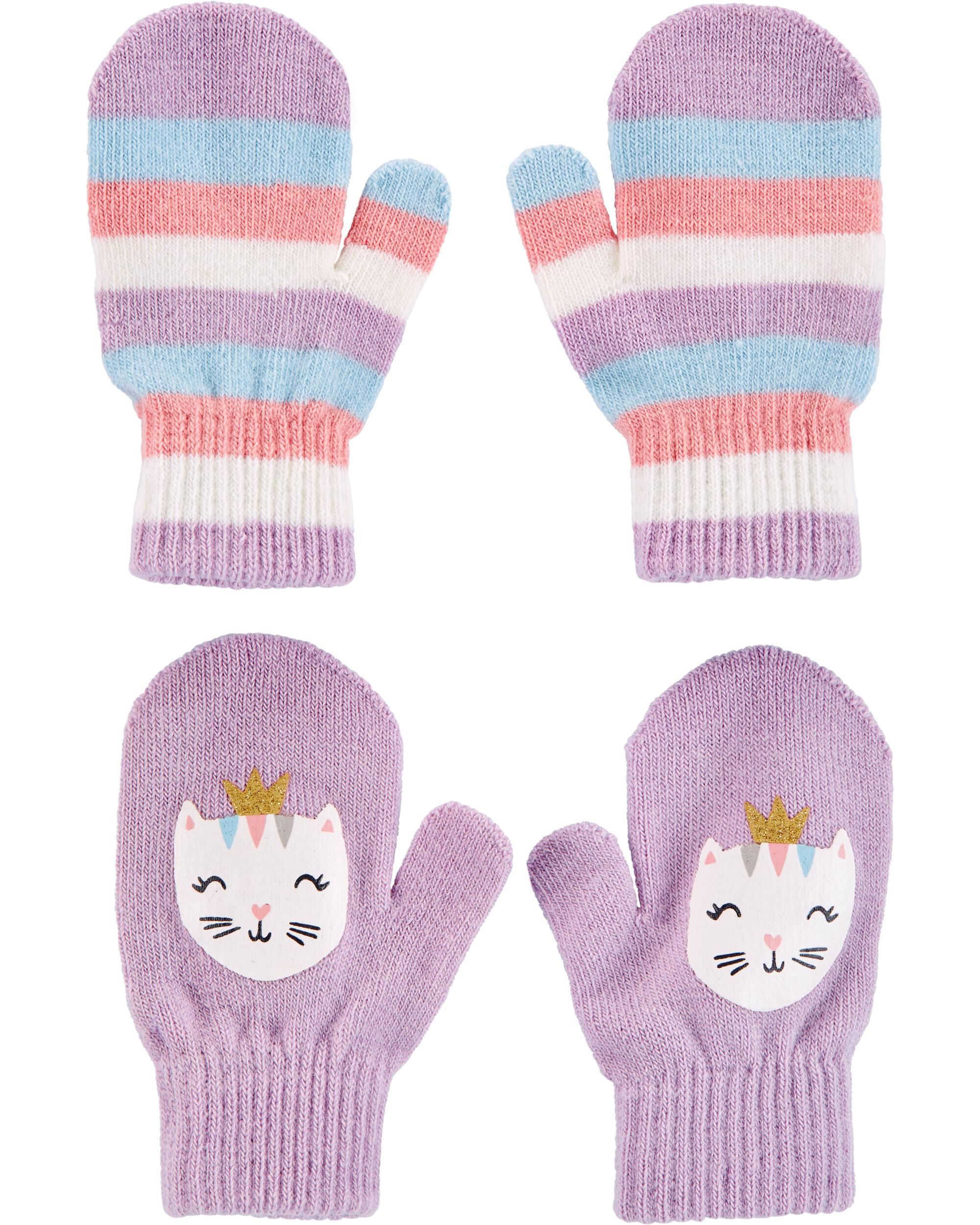 2-Pack Cat Gripper Mittens