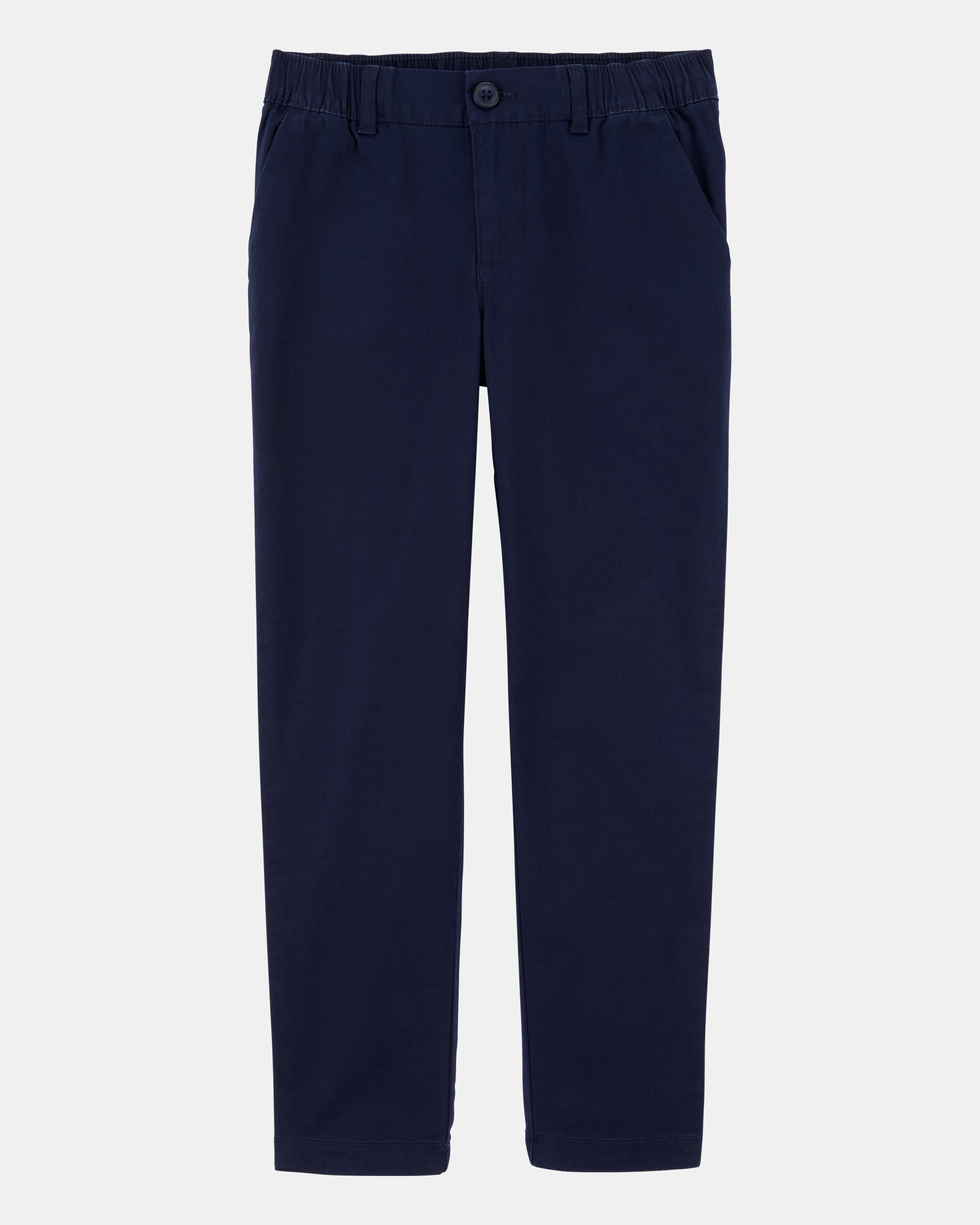Girls Stretch Chino Uniform Pants - Navy