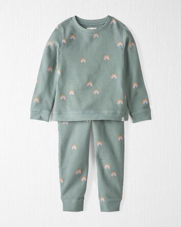 Toddler 2-Piece Waffle Knit Set Made With Organic Cotton