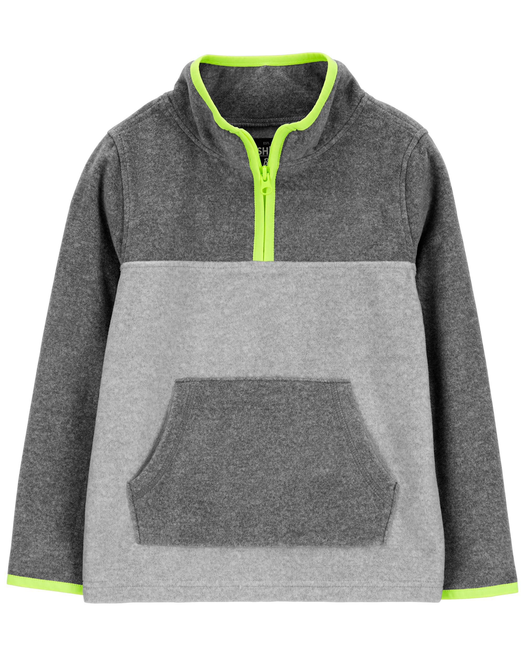 Kid Colorblock Fleece Pullover - Green - OshKosh | Carter's