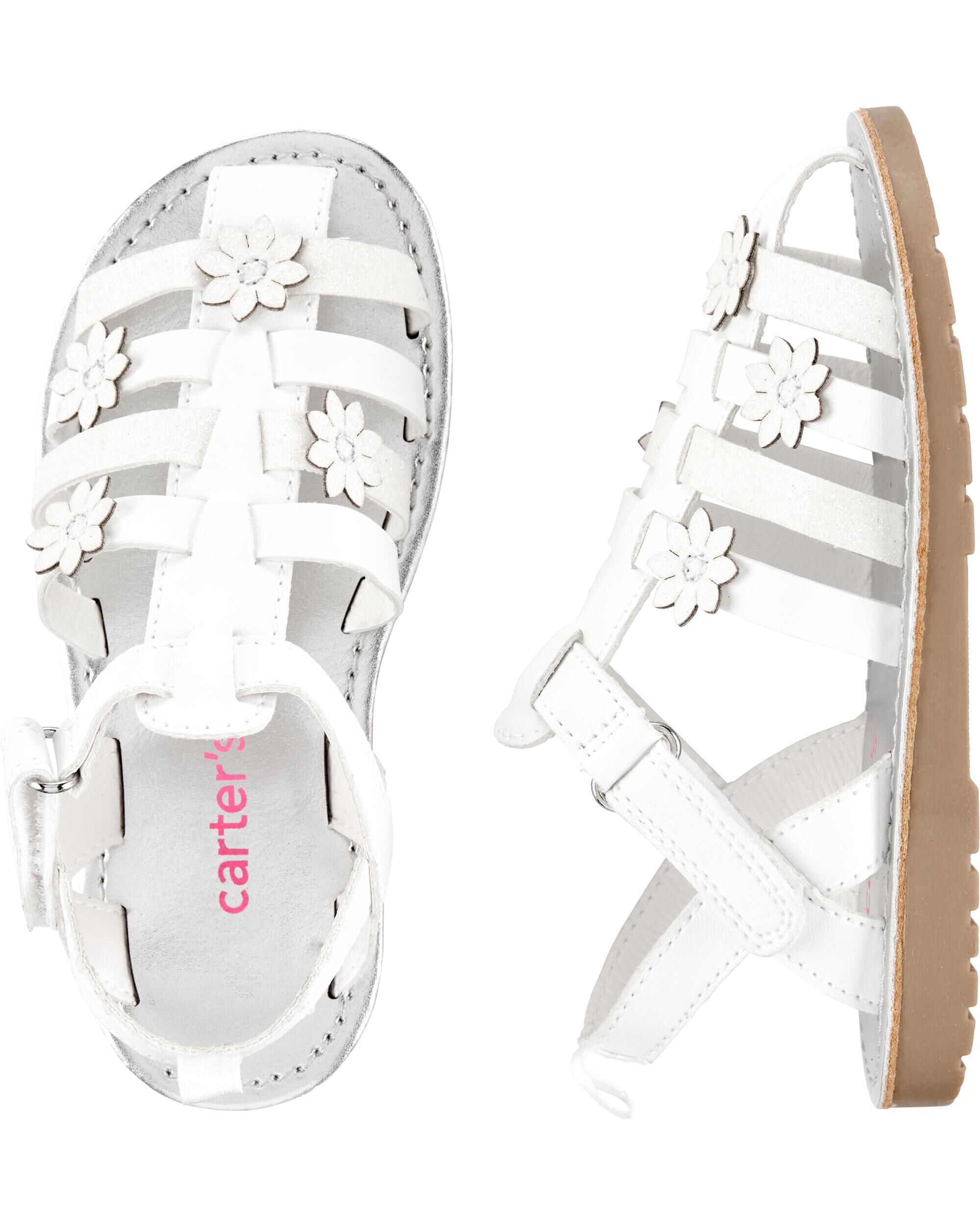 carter's white sandals