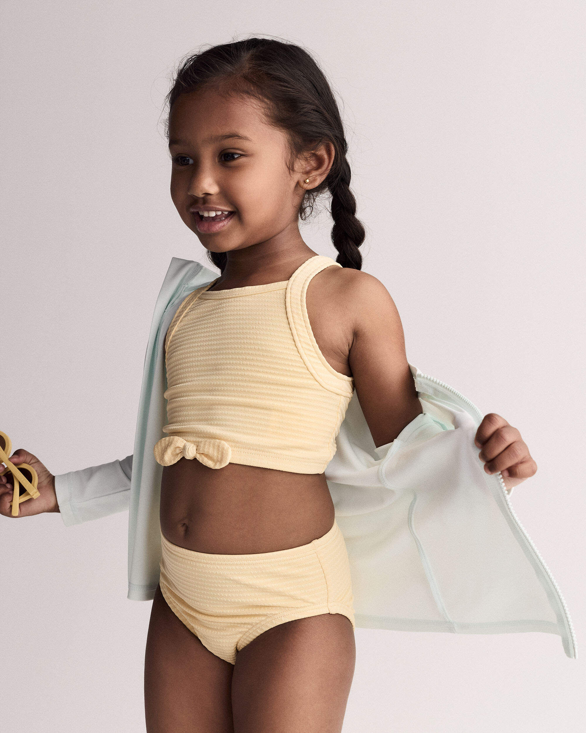Otter Avenue Toddler Girl Bow Tankini 12M Yellow 21$