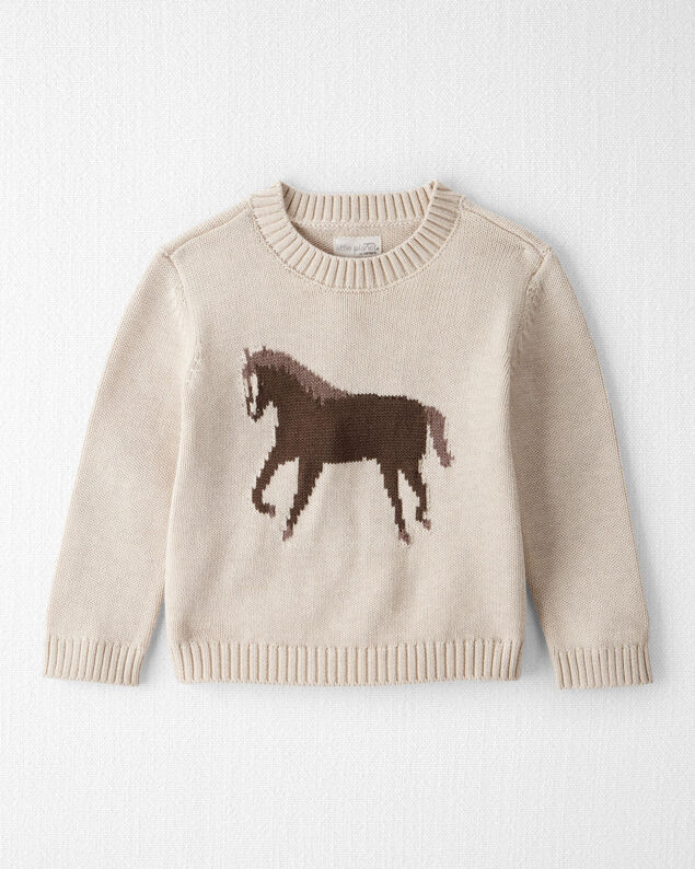 Product image 1 of Toddler Organic Cotton Horse Sweater Knit