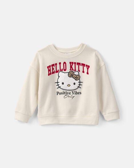 toddler girl hello kitty® pullover sweatshirt - cream