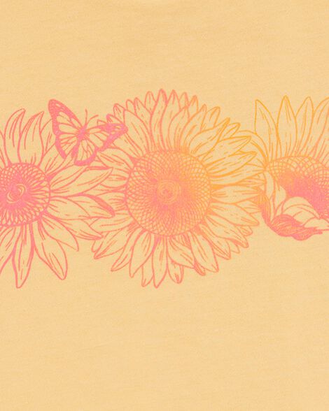  Product image 2 of Kid Floral Short-Sleeve Graphic Tee - Yellow