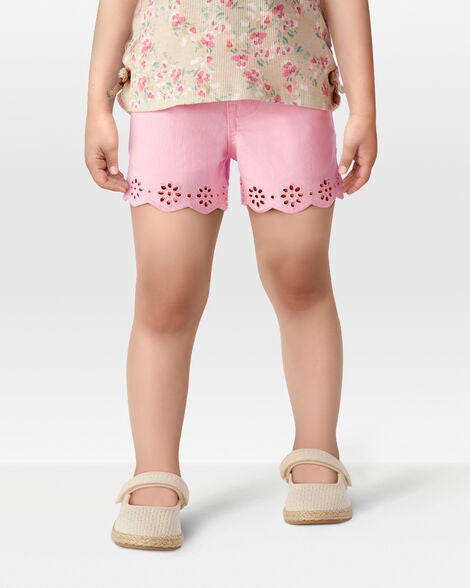  Product image 2 of Toddler Iconic Eyelet Short - Pink