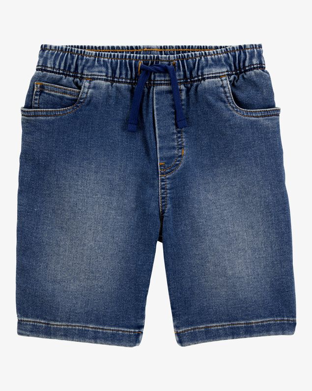 Product image 1 of Kid Pull-On Denim Shorts - Navy