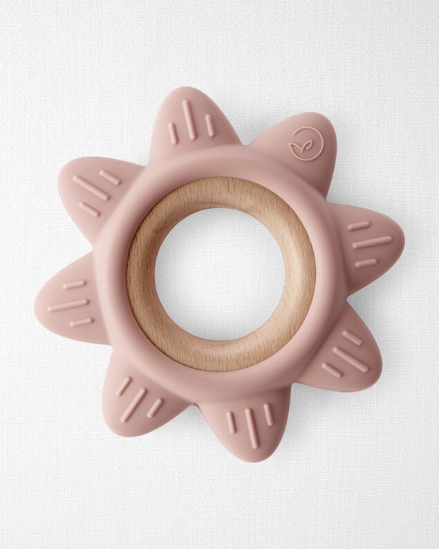 Product image 1 of Little Planet Silicone & Wood Teether - Pink