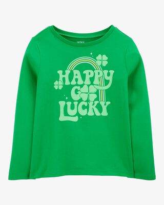Product image 1 of Kid Lucky St. Patrick's Day Cotton Blend Graphic Tee