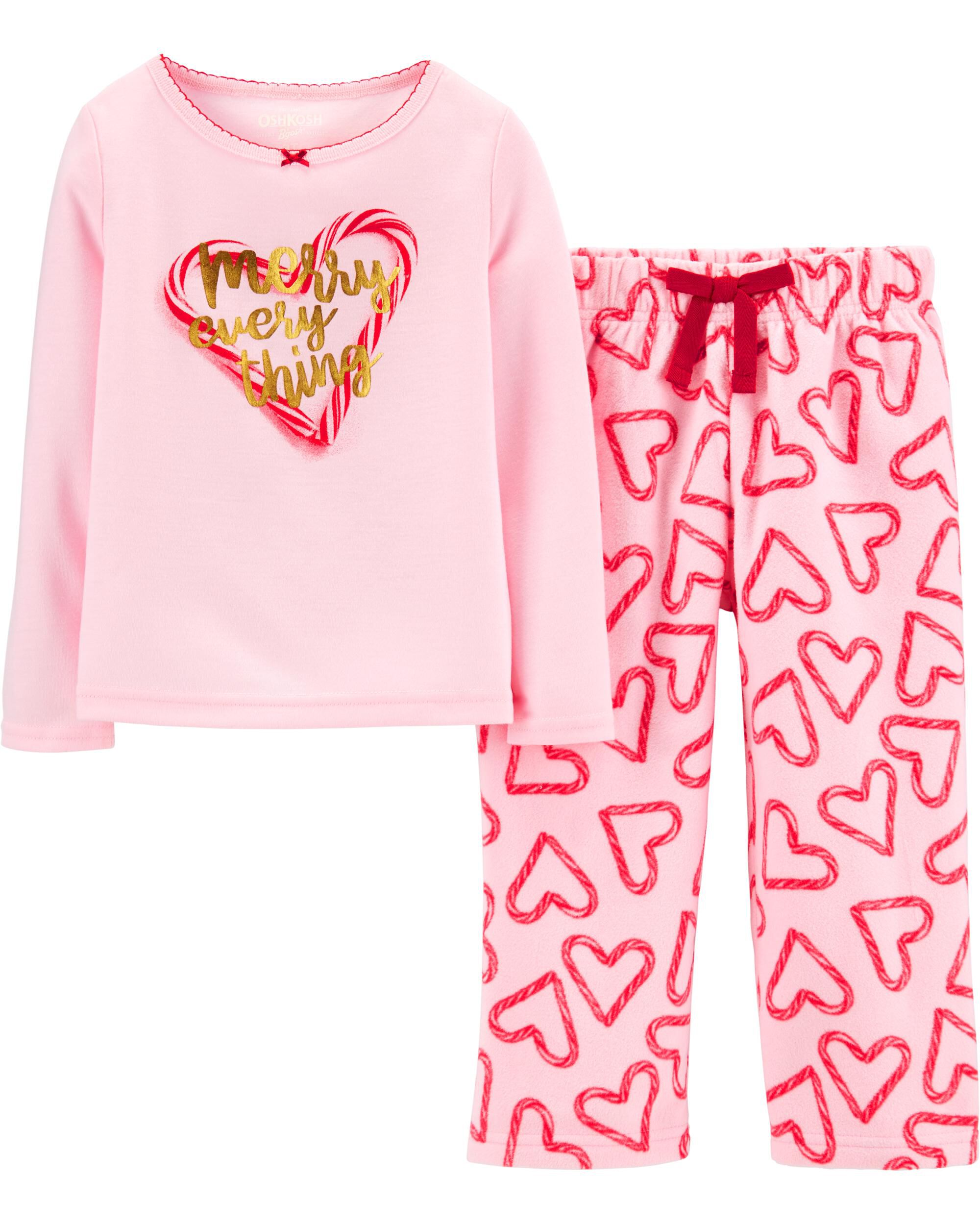 Carters candy cane pajamas shop