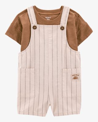 Baby 3-Piece Chambray Anchor Outfit Set
